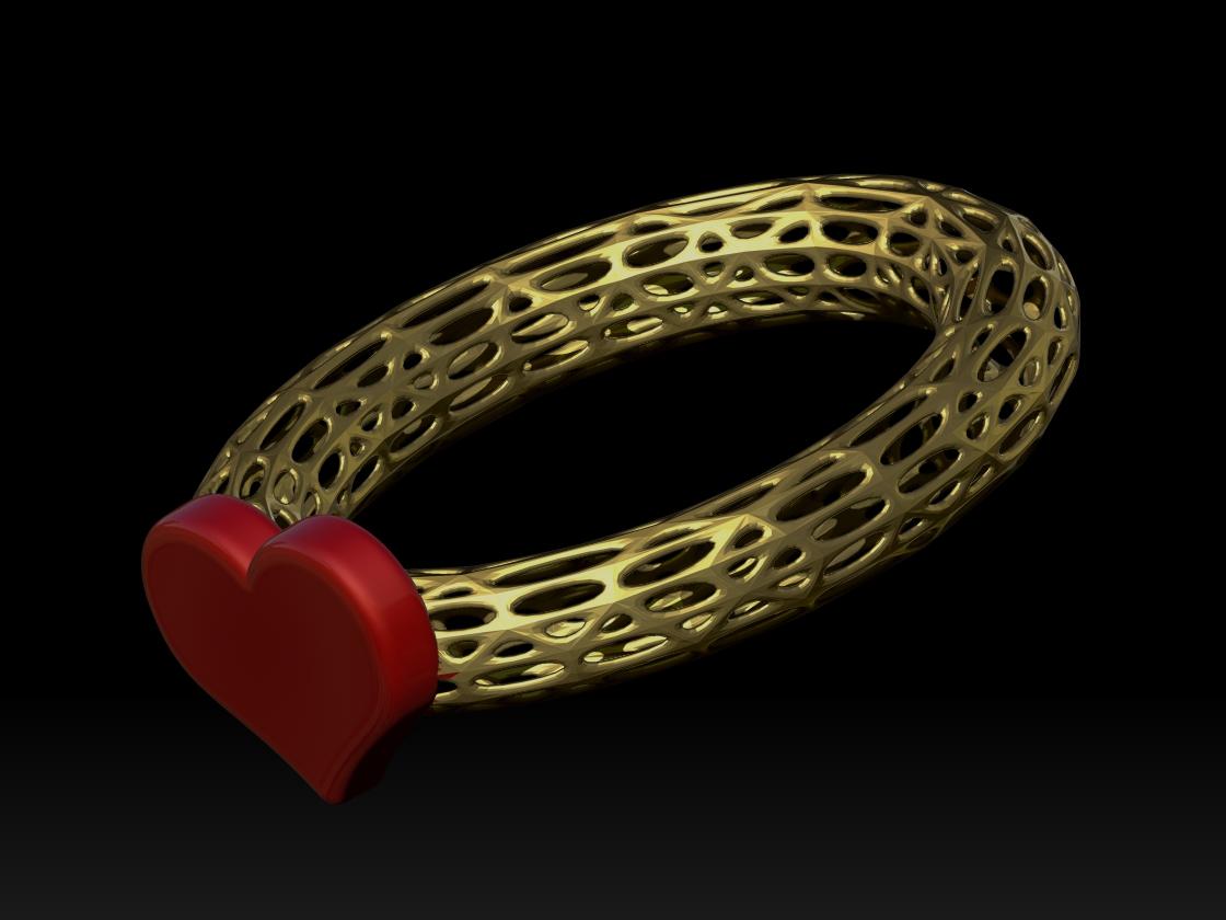 ring heart.stl 3d model