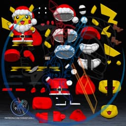 Life Size Christmas Monster #025 3D Printer STL file 3d model