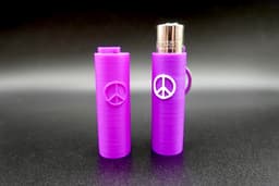 Clipper Lighter Case + Keychain Case (Peace Sign) 3d model