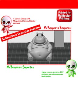 Hippo Dad 3d model