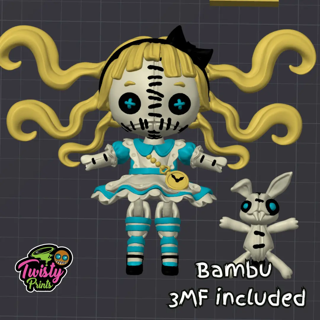 Wanderlust Girl with Rabbit (September 2024 Subscriber Exclusive) 3d model