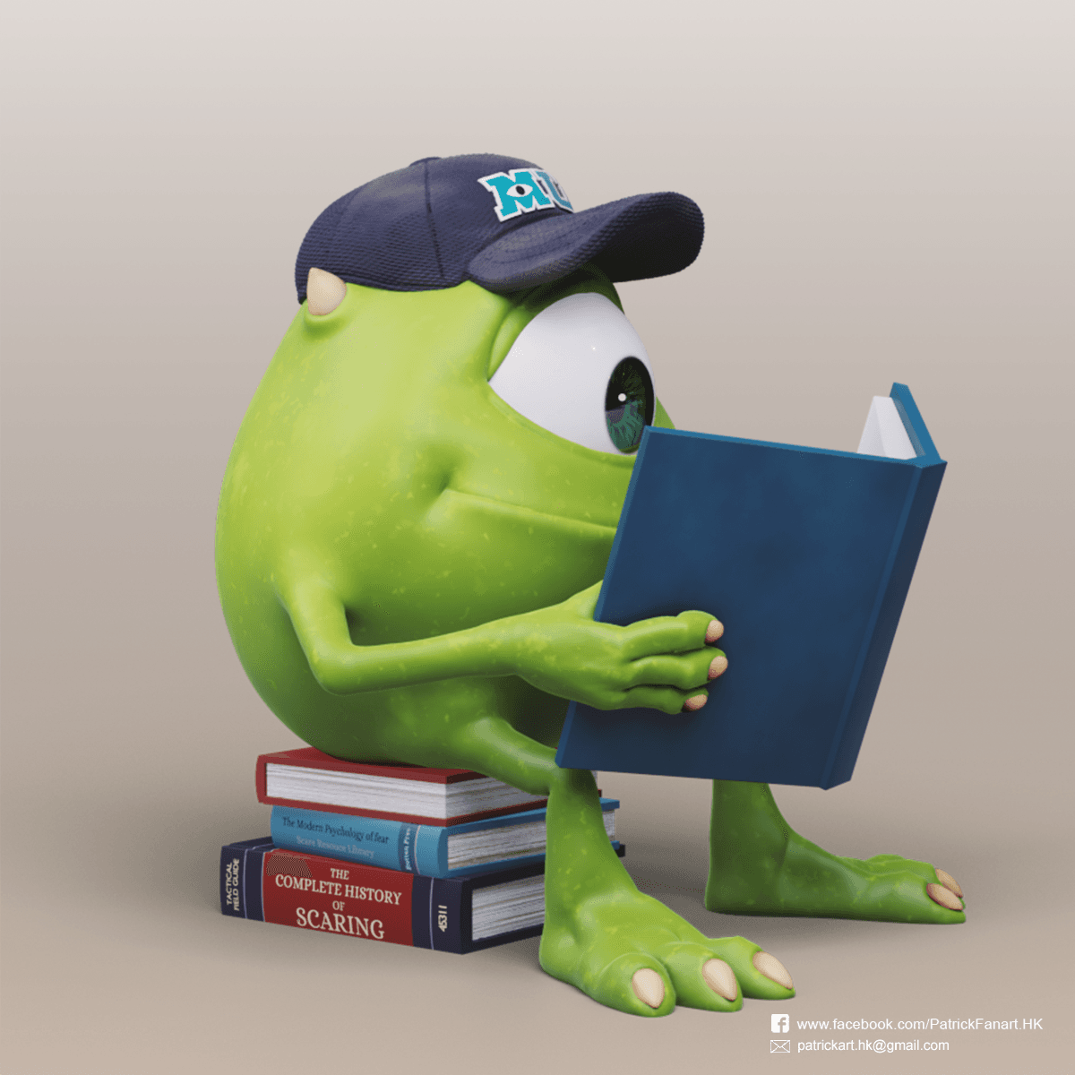 Mike Wazowski(Monsters University) 3d model