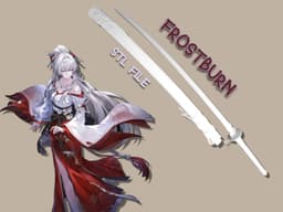 Wuthering Waves frostburnSTL • 3D Printable Sword File • Hiyuki Cosplay 3d model