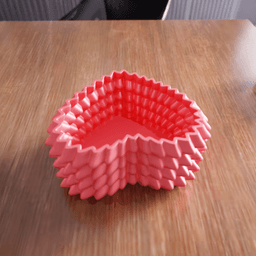 Parametric Textured Heart Box & Desk Organizer 3d model