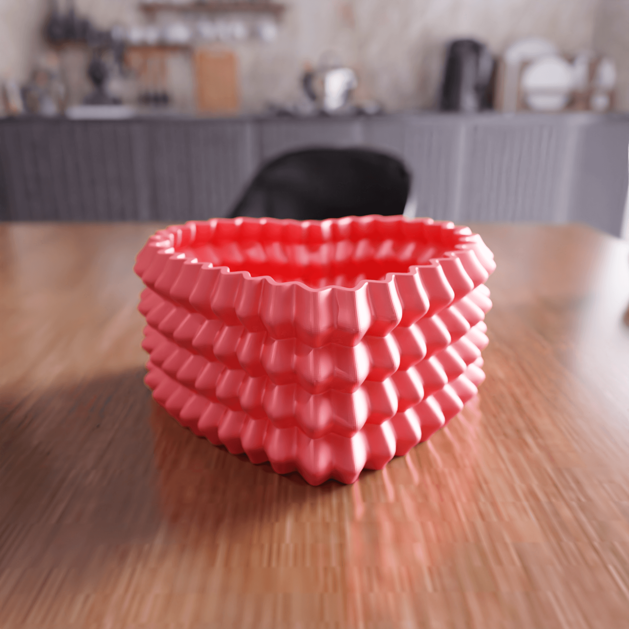 Parametric Textured Heart Box & Desk Organizer 3d model