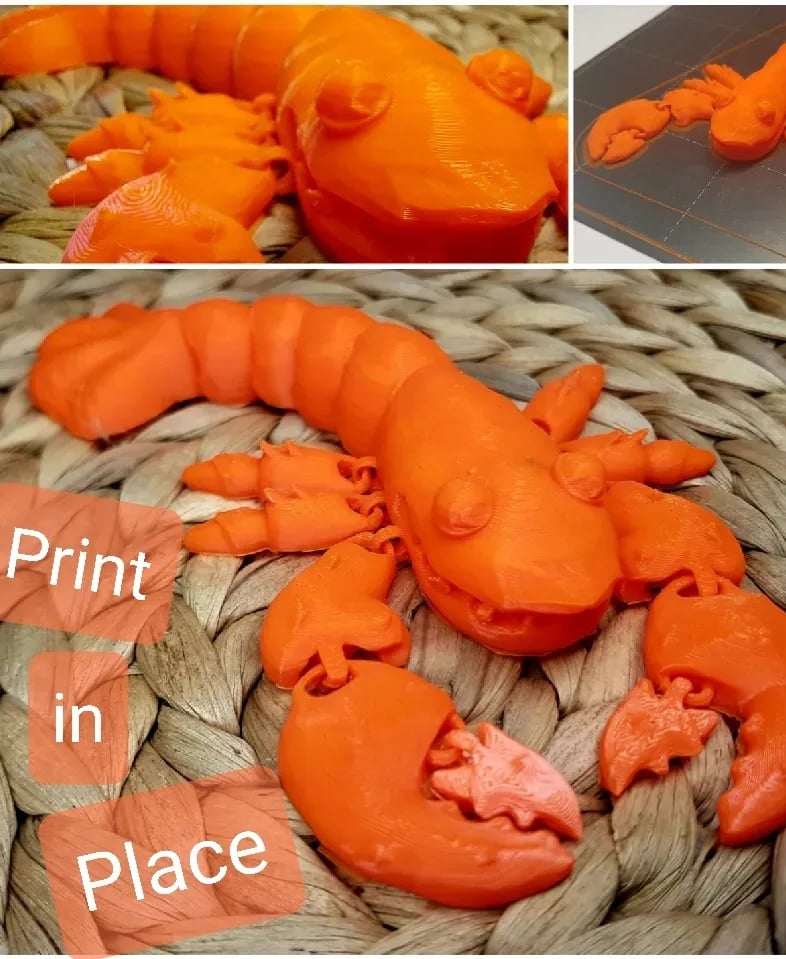 Articulated lobster 3d model