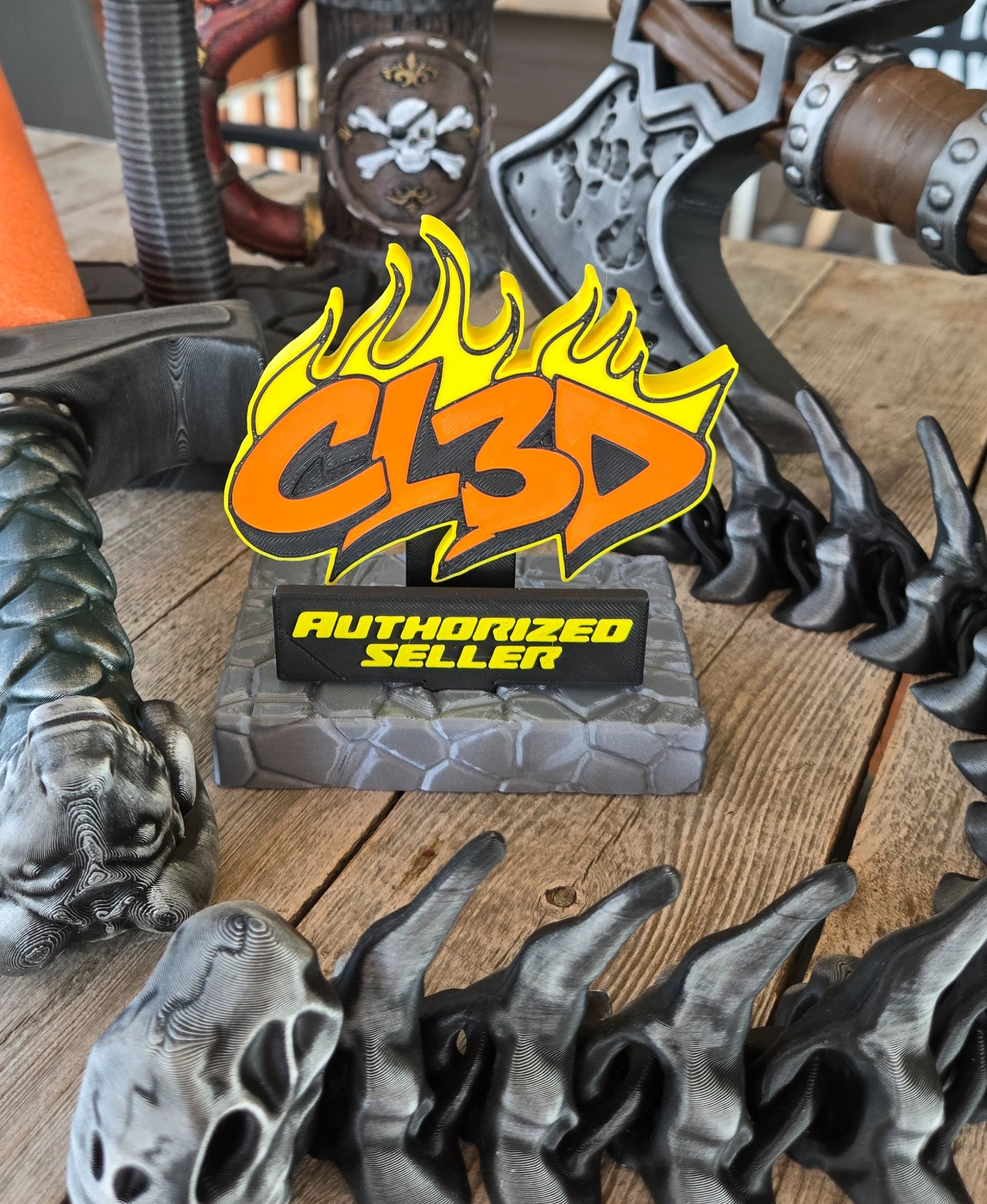 CL3D Authorized Seller Table Display 3d model