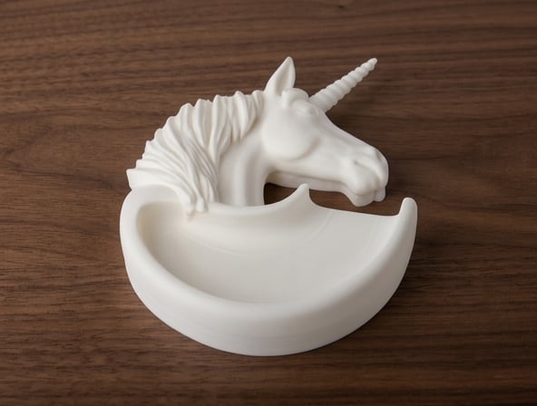 Unicorn Decorative Stand and Catch-all Tray 3d model