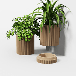 Mini planter- FIN Collection - Planter Set 3d model