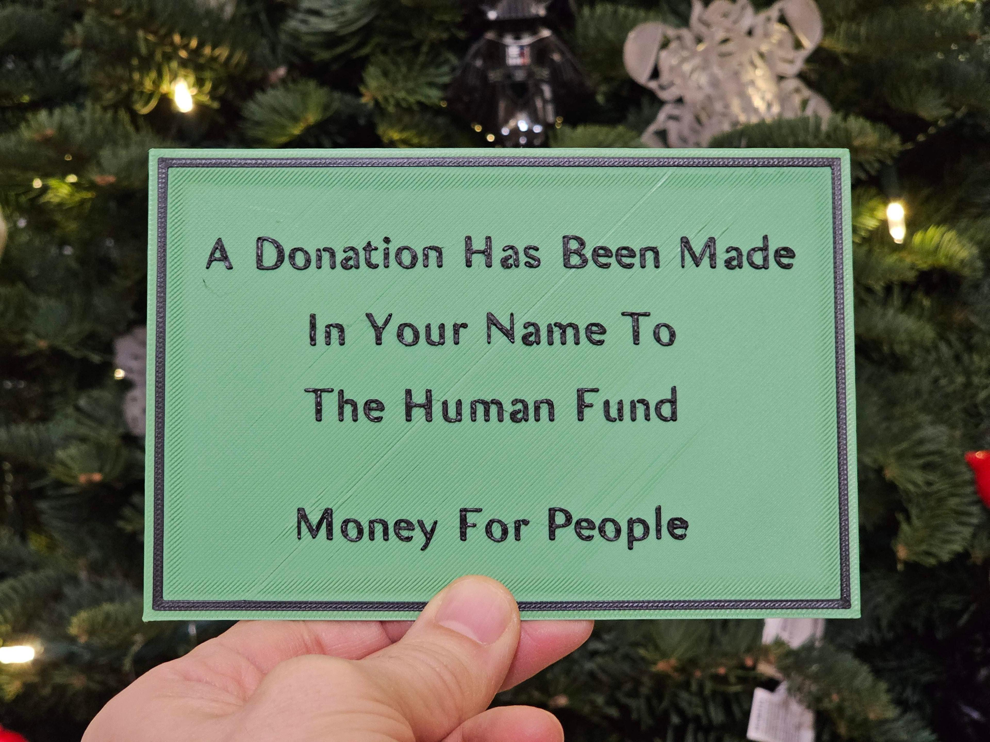 Festivus Miracle - Donation to The Human Fund 3d model