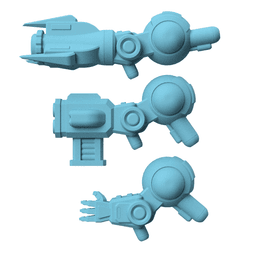 Xeno Mech Modular Miniature: Alien Mech Battle Unit for Tabletop Wargames – Royalty-Free 3d model