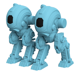 Xeno Mech Modular Miniature: Alien Mech Battle Unit for Tabletop Wargames – Royalty-Free 3d model