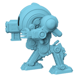 Xeno Mech Modular Miniature: Alien Mech Battle Unit for Tabletop Wargames – Royalty-Free 3d model