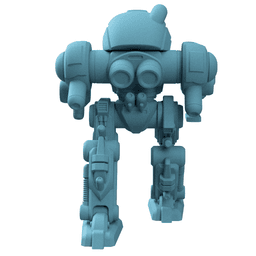 Xeno Mech Modular Miniature: Alien Mech Battle Unit for Tabletop Wargames – Royalty-Free 3d model