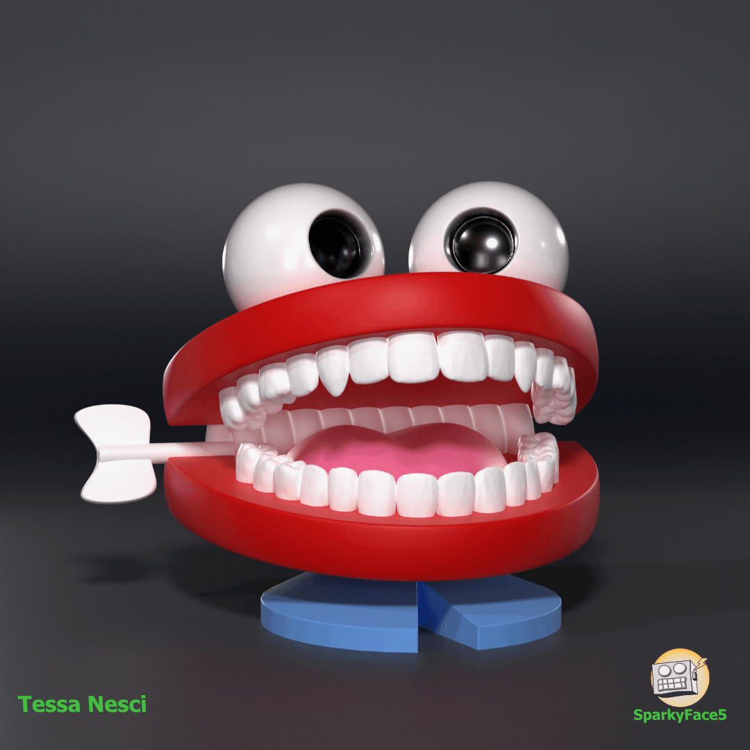 Chatterbox Teeth 3d model