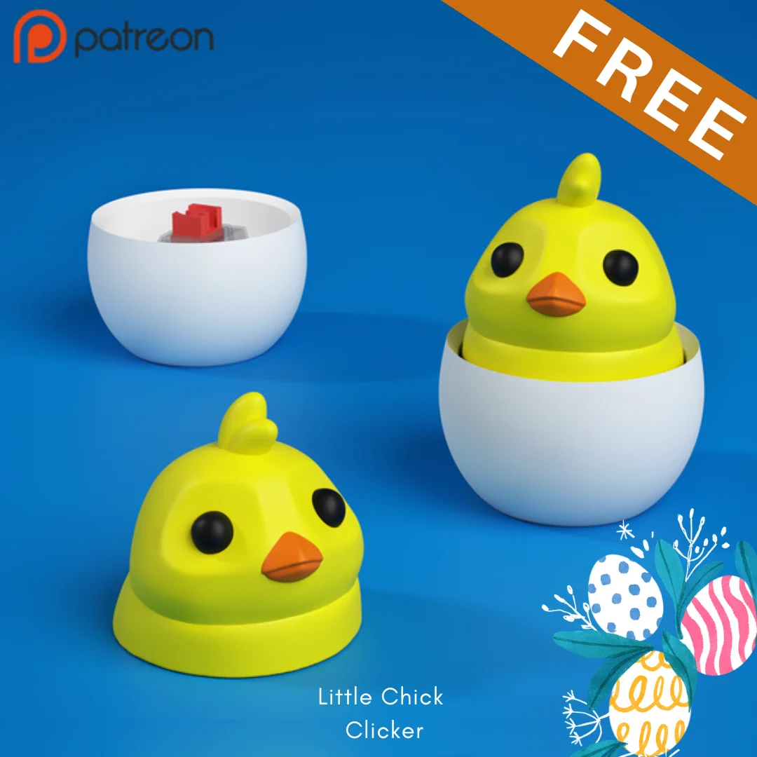 Little Chick Clicker 3d model