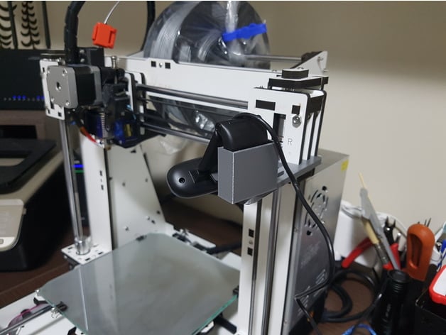 Webcam Support for z-Axis of Graber i3 3d model