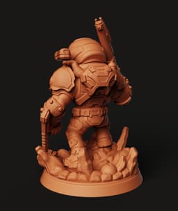 Doom Slayer Statue | Eternal Warrior Figure | Sci-Fi Horror Gaming 3D Model 3d model