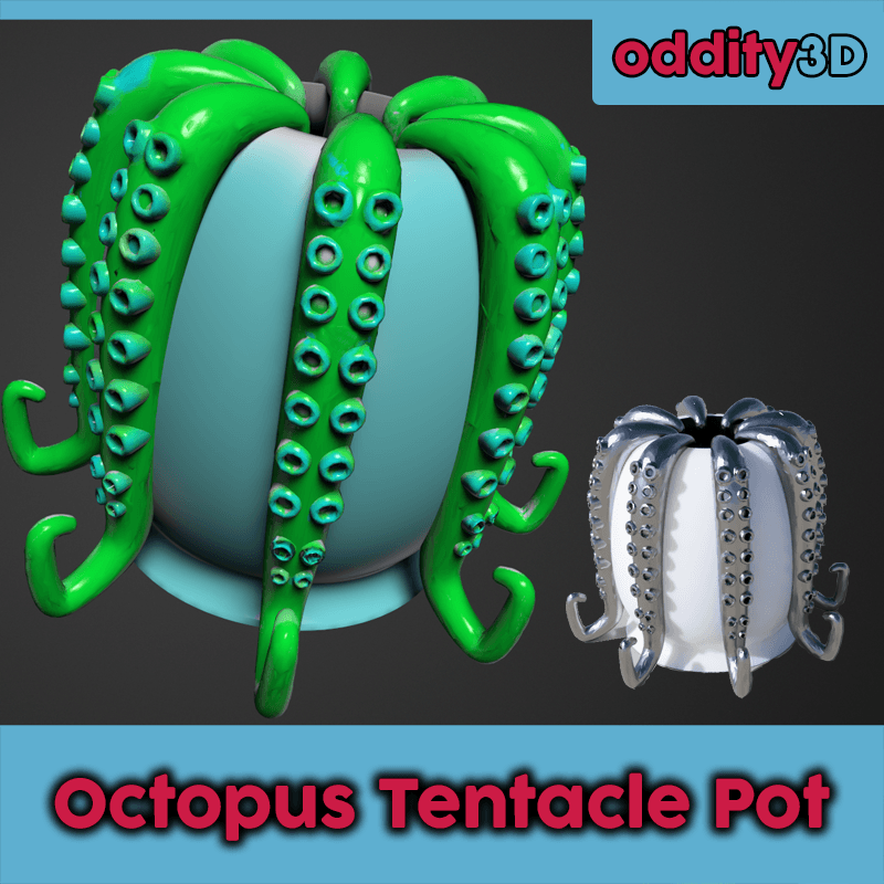Octopus Tentacle Pot 3d model