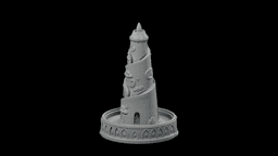 Spiral Incense Tower STL - Printable Spiritual Decor Object 3d model