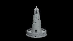 Spiral Incense Tower STL - Printable Spiritual Decor Object 3d model