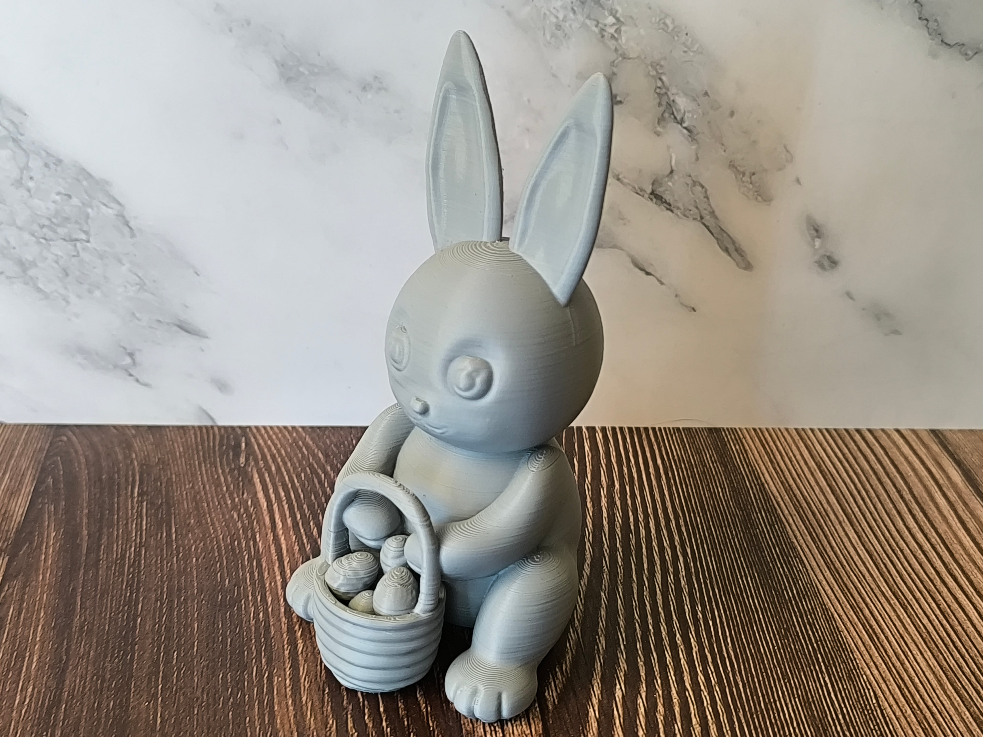Easter Bunny With Basket 3d model