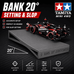 Mini 4WD 20 Degree Bank Setting & Slope Adjustment Tool 3d model