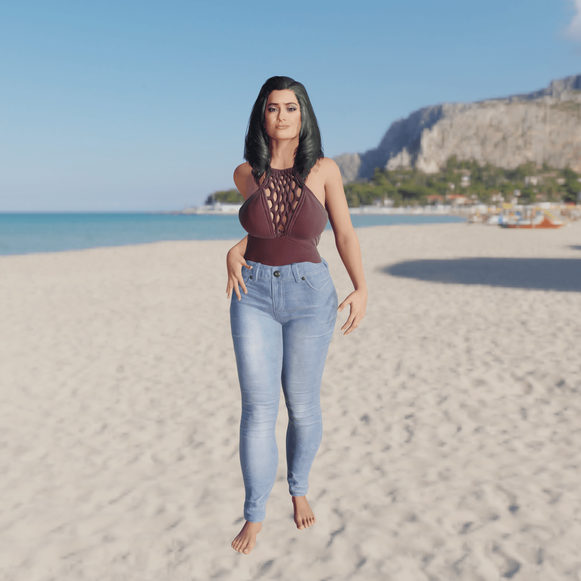 Beautiful Woman v2 3d model