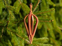 Royal Crown Christmas Teardrop Ornament 3d model