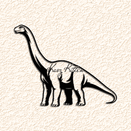 brachiosaurus-dinosaur wall art home decor 3d model