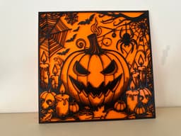 halloween painting 3d model