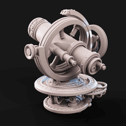 Telescope | Tabletop Scatter | Steampunk Style Machinery 3d model
