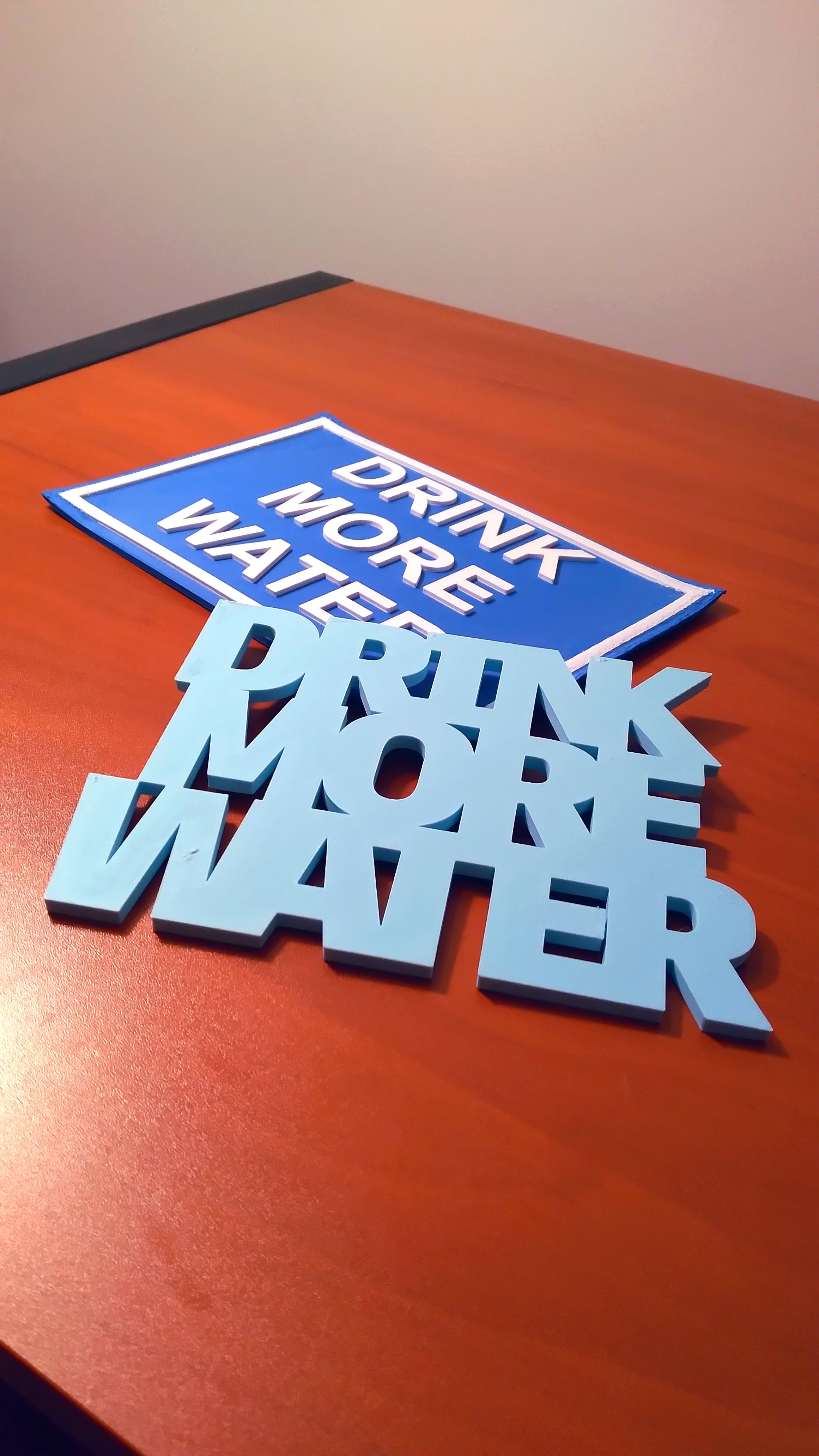 Drink More Water Sign 3d model