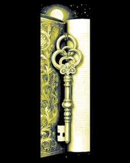 A key can open many things including fantasy and other worlds - set of Bookmarks 3d model