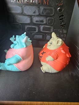 Bloop Blue and Grimble Beige Chaos Twins 3d model