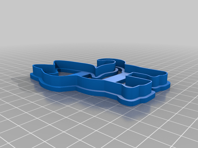 Cat Cookie Cutter 3d model