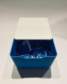 Scrap container with sliding lid 3d model