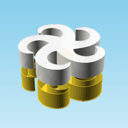 SpiralStar, nestable box (v2) 3d model