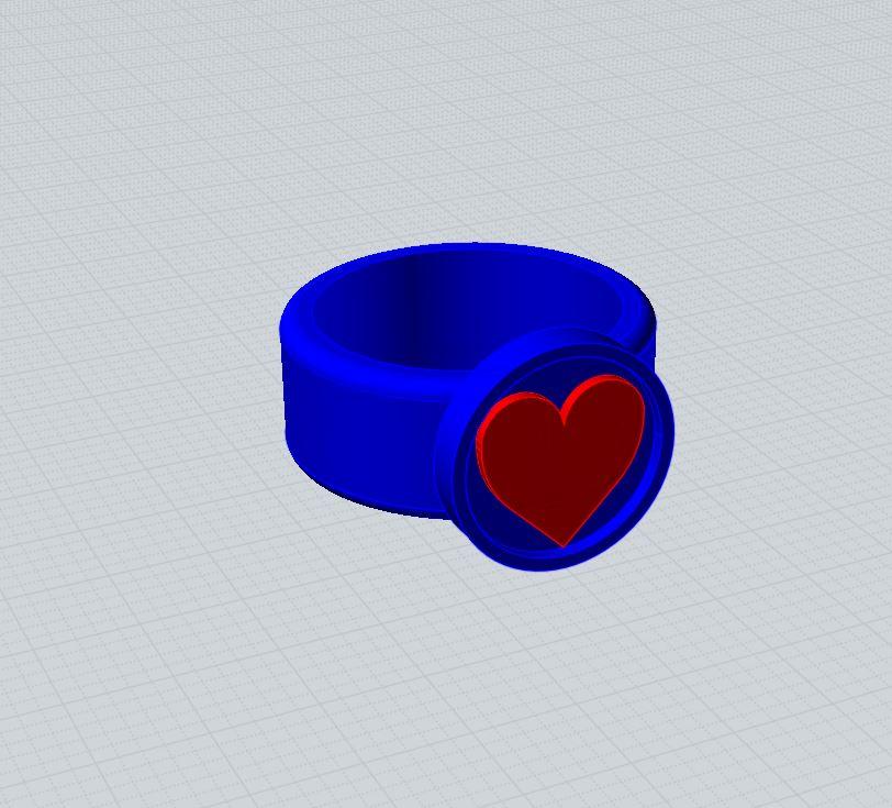 Ring in love 3d model