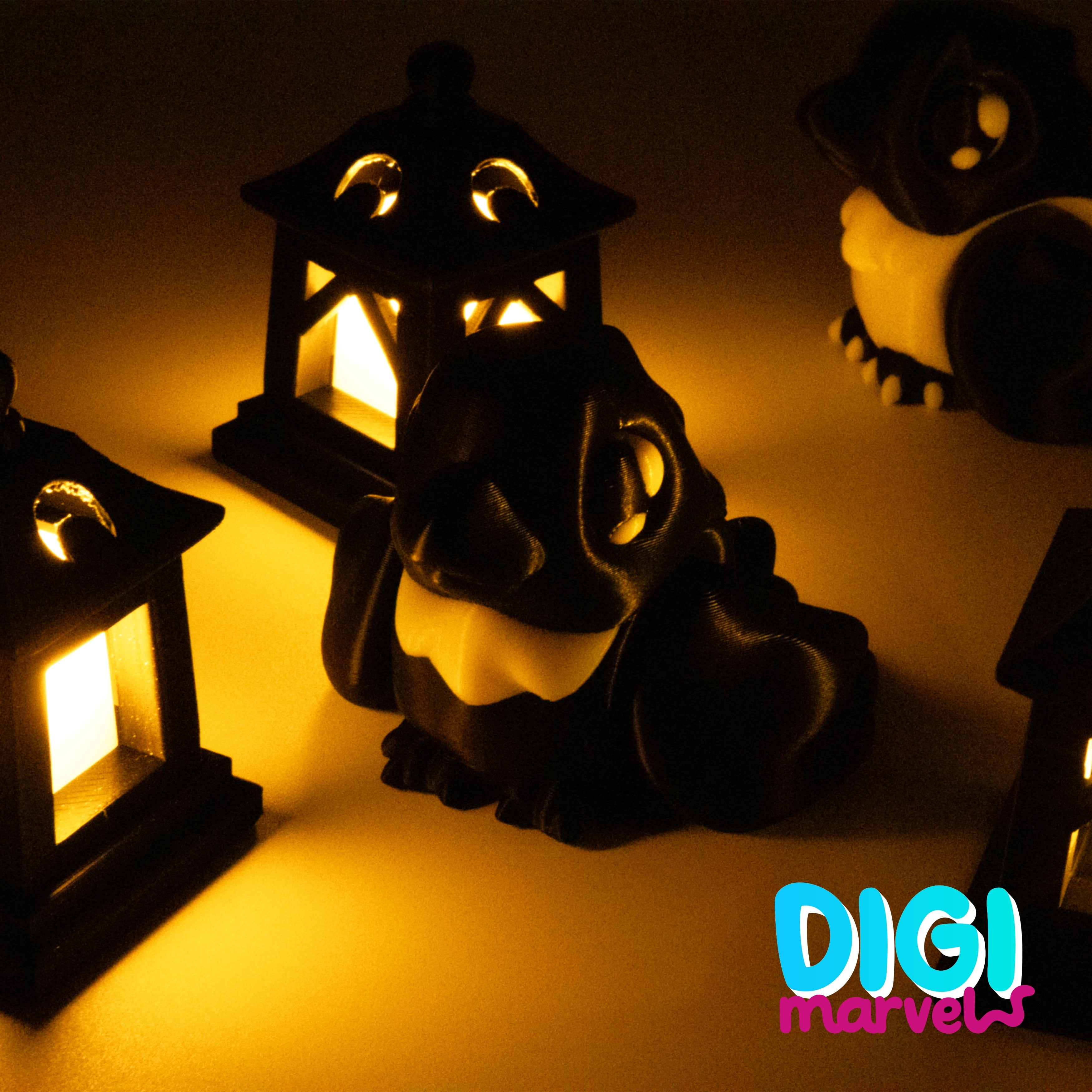 Crow Mini Flexi + Mini Lantern + Keychain 3d model