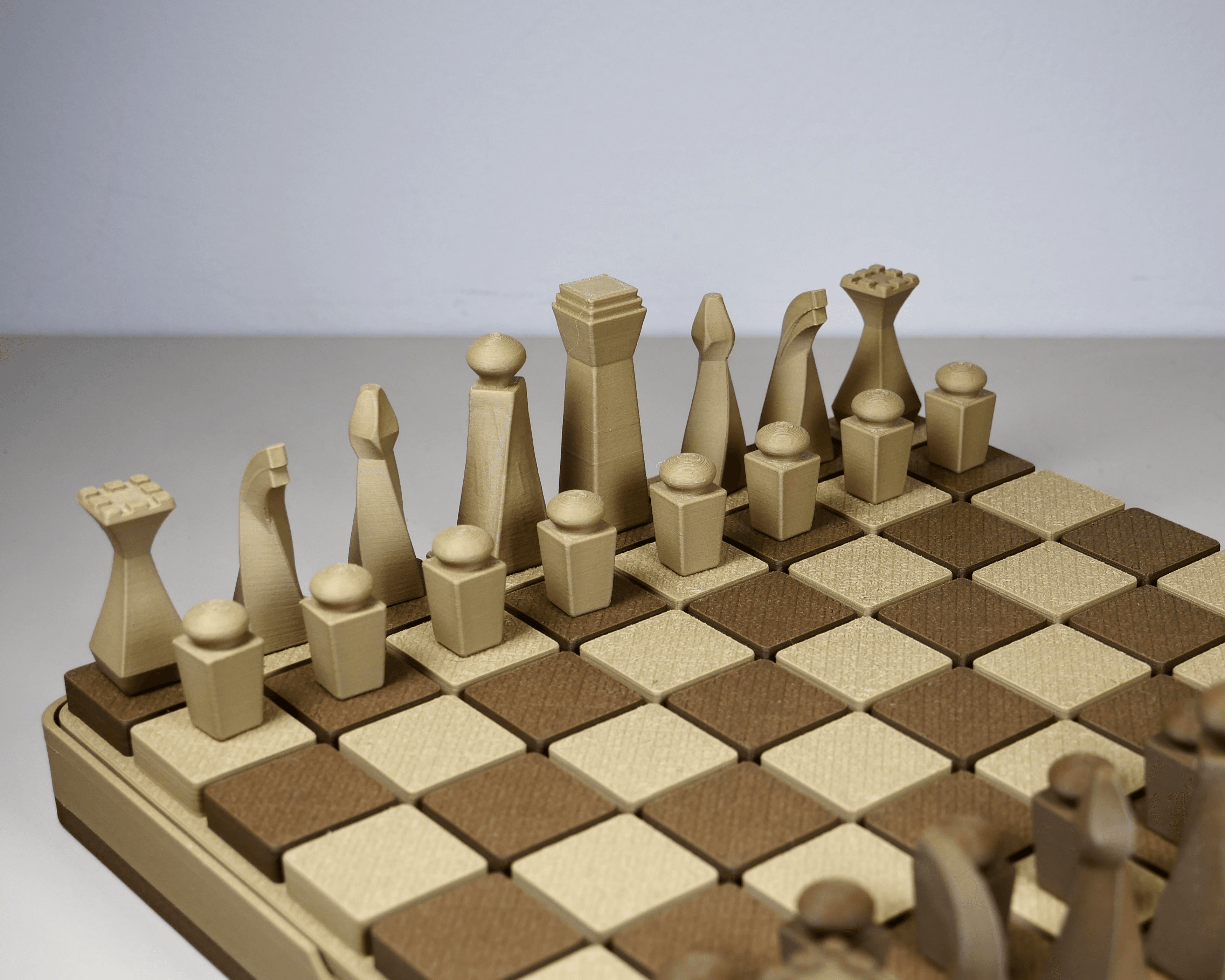 Forma Chess Set with Box 3d model