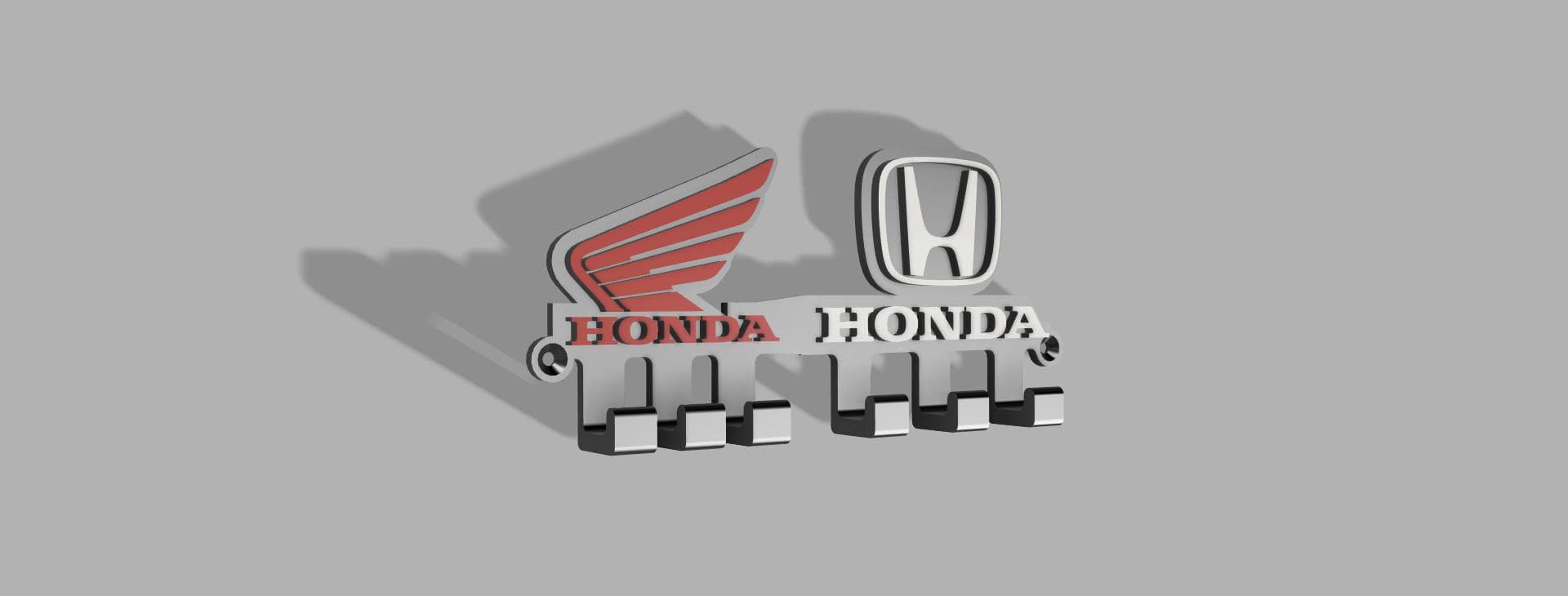 Honda car and motorcycle key hanger 3d model