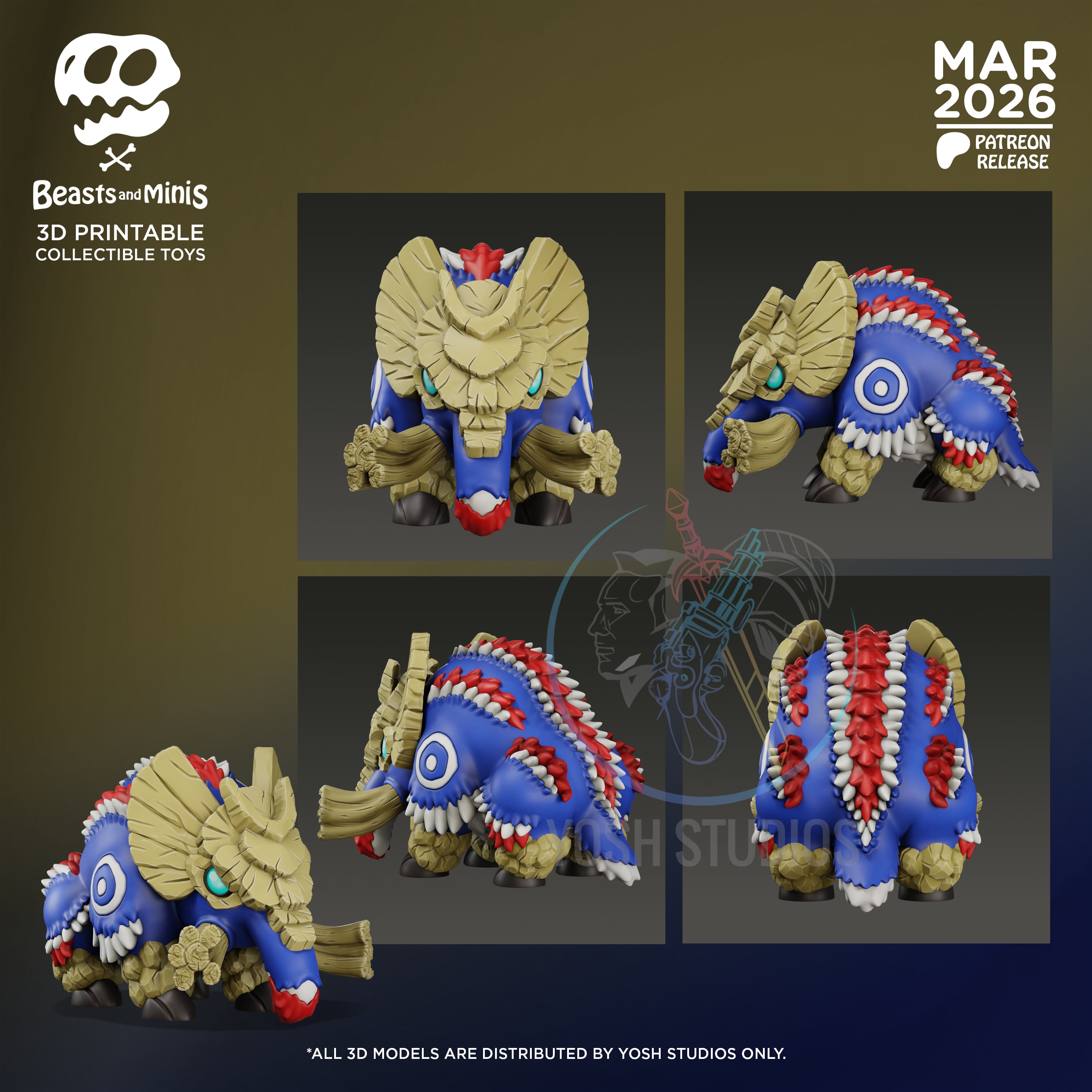 Gammoth Mini 3D Printer STL 3d model