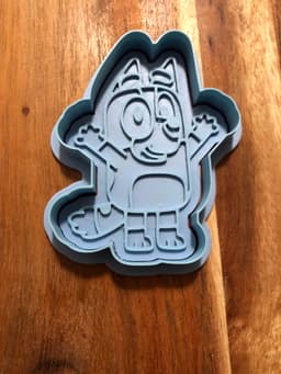 Bluey - Bingo Cookie Cutters and Stamps 3d model