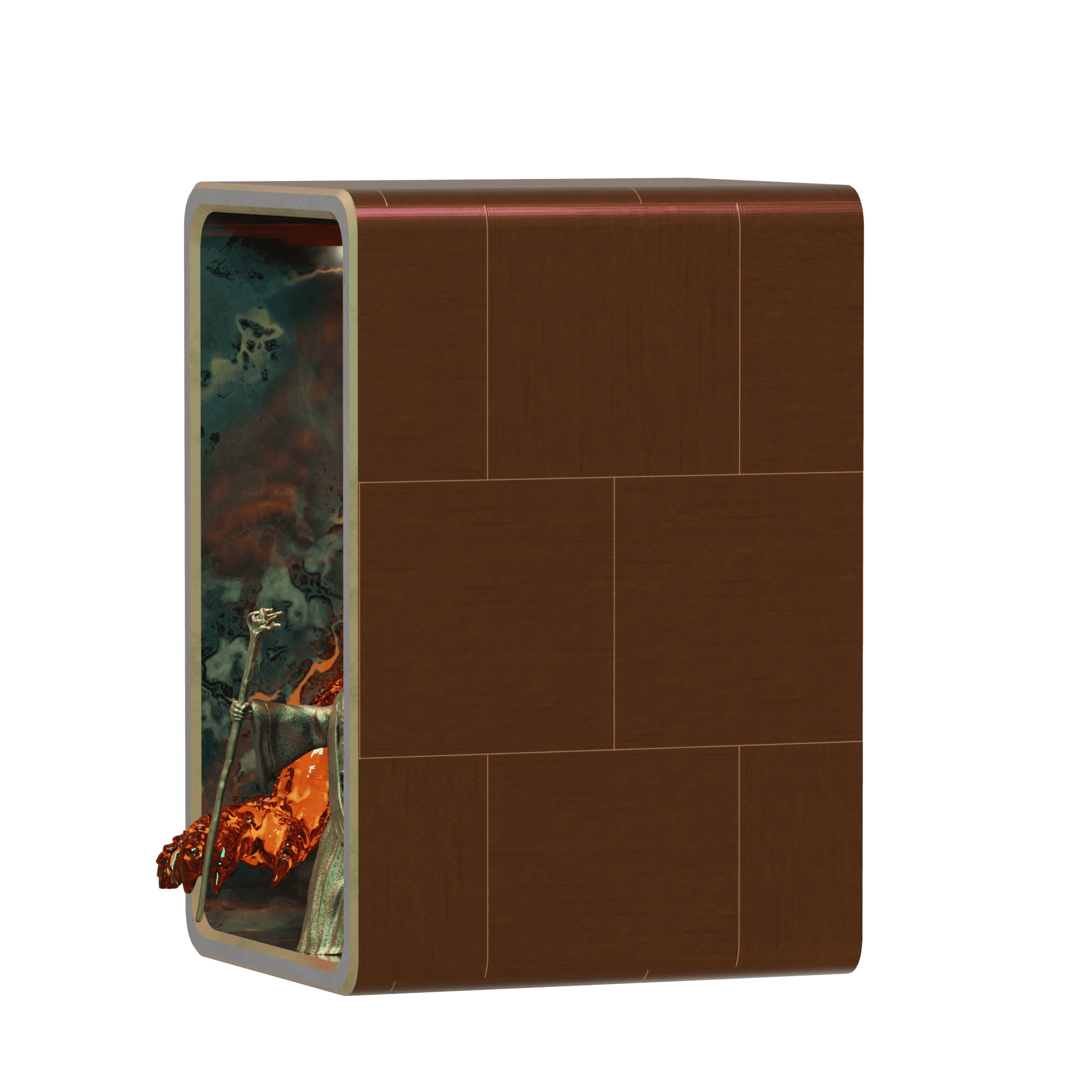 Balrog and Gandalf Book Case Display 3d model