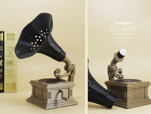 Gramophone lamp 3d model