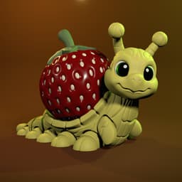 Pip the Strawberry Snail.3mf 3d model