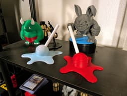 Melting Lollipop Sculpture - No AMS No Supports 3d model