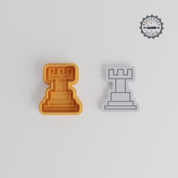 Chess Shape Cutter & Stamp Set, Perfect for Cookies & Fondant, Includes 6 Pieces in S/M/L Sizes PRODUCT_542 3d model