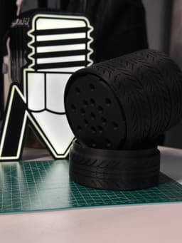 4-Inch Tire Stack Planter and Pot Holder 3d model